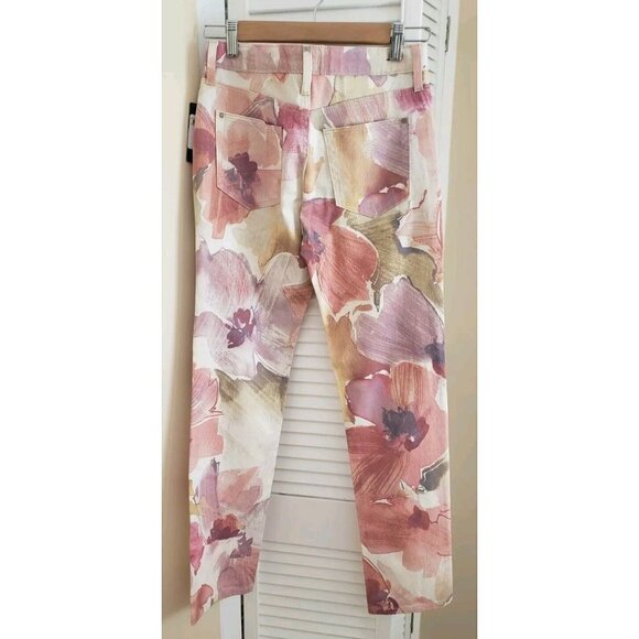 NWT GUESS GIRLY SEQUIN METRO FLOWER SKINNY JEANS W 25 - Picture 5 of 13